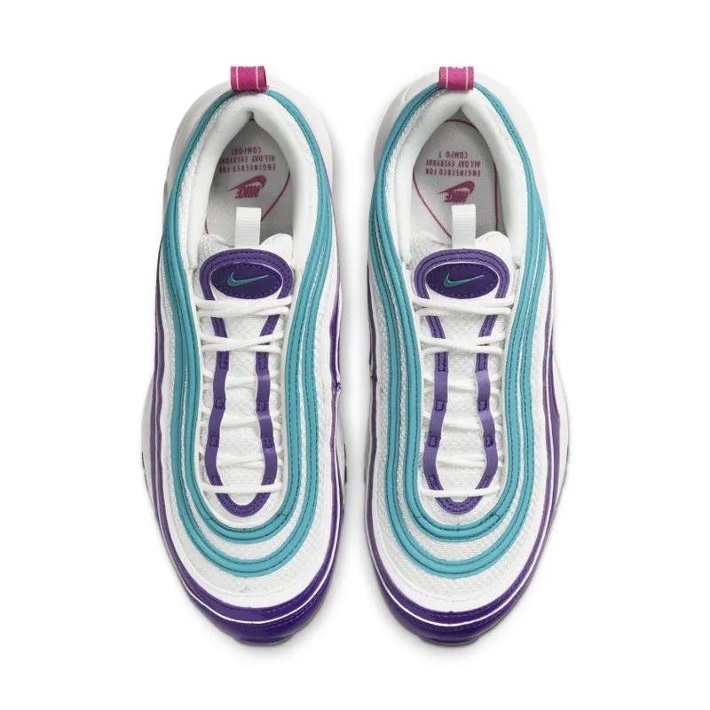 Nike Air Max 97 Easter 2020 (W) Summit White/Voltage Purple-Active Fuchsia-Bright Spruce (CI7388-101)