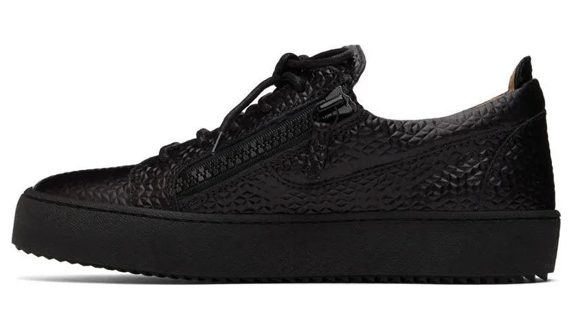Giuseppe Zanotti Black Leather Sneakers (RU20011-92942) (3)