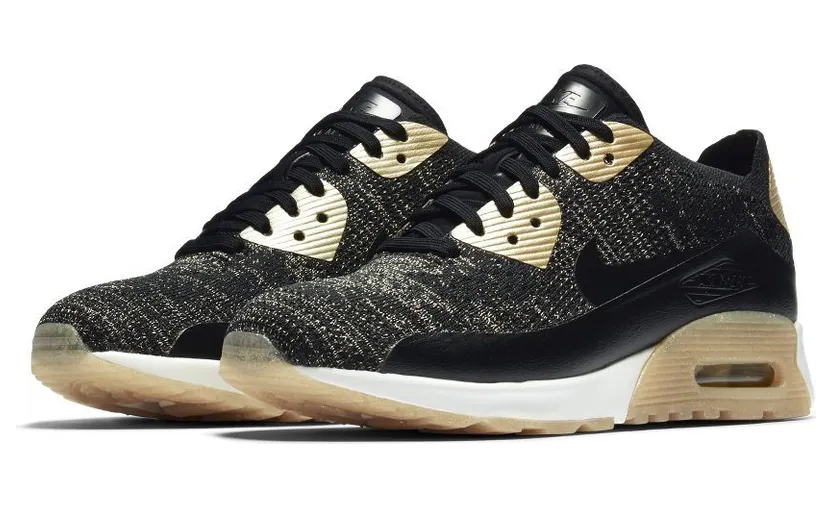 Nike Air Max 90 Ultra Flyknit Metallic Gold (W)