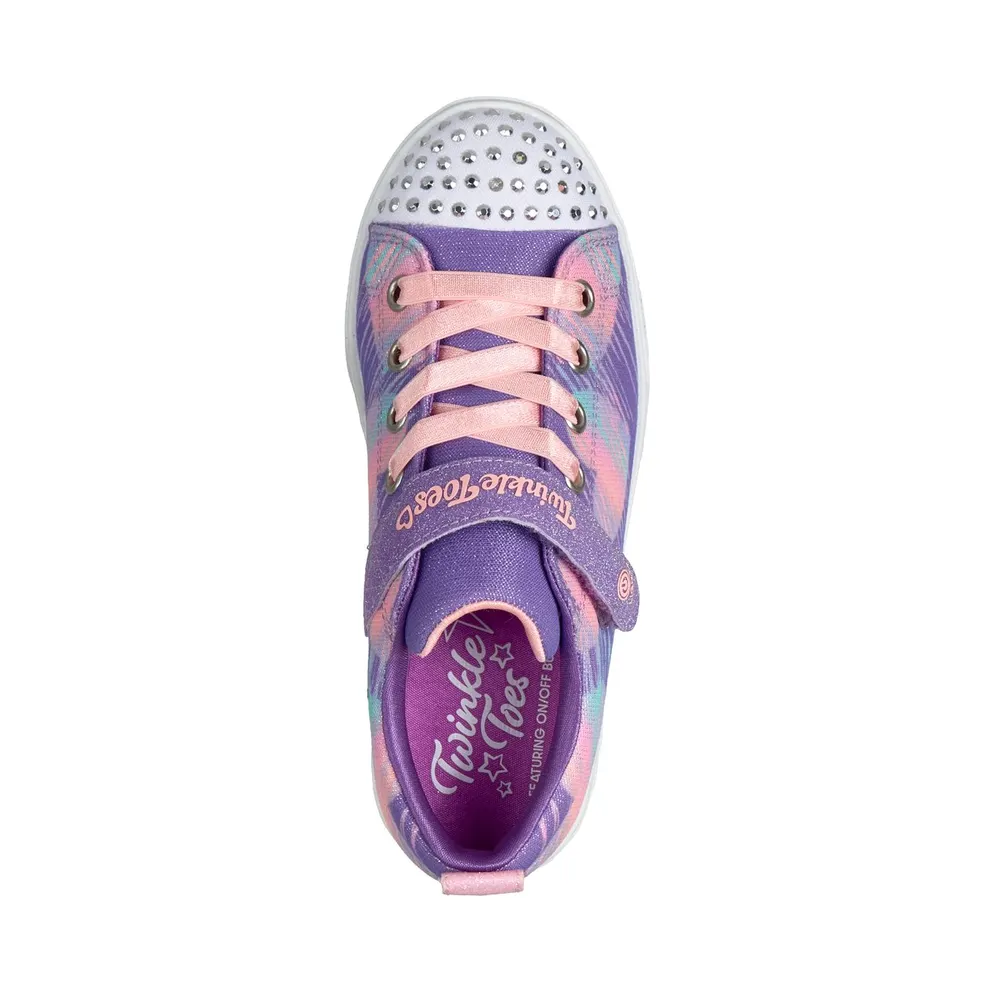 Skechers Twinkle Toes: Heart Steps – Heart Sketch Sneaker Purper