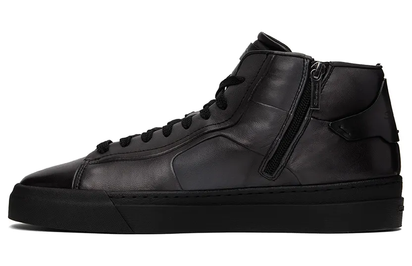 Santoni Filemon High-Top “Black/Gray” (MBGT21556NEORGONG62) (3)