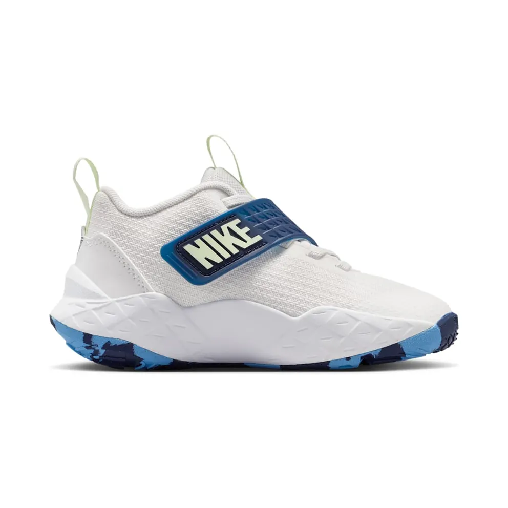 Nike Team Hustle D 12 White Midnight Navy Volt Tint (HF6280-104)