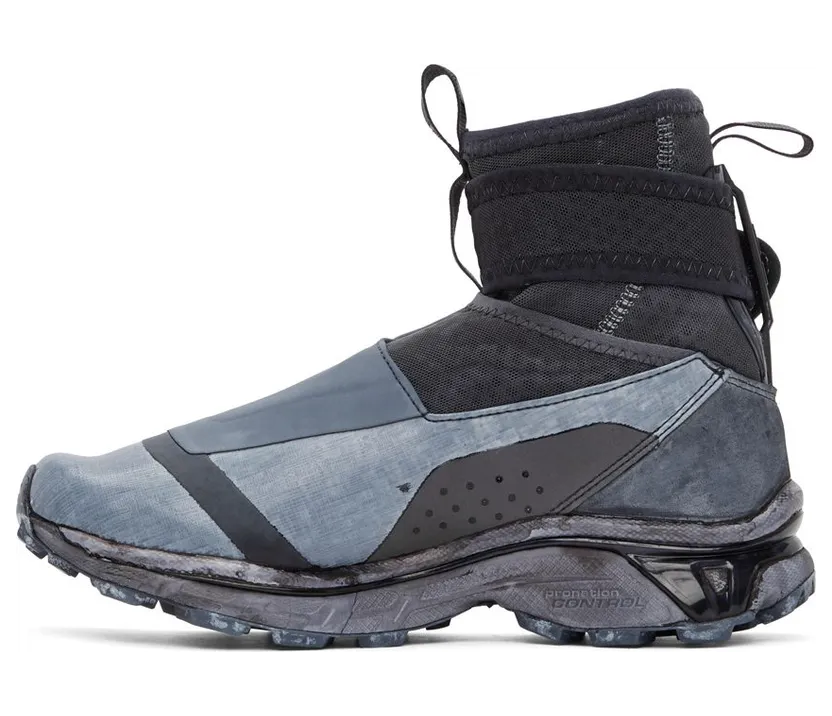 11 by Boris Bidjan Saberi Black & Blue Salomon Edition Bamba 3 High Sneakers (166 11xS) (3)