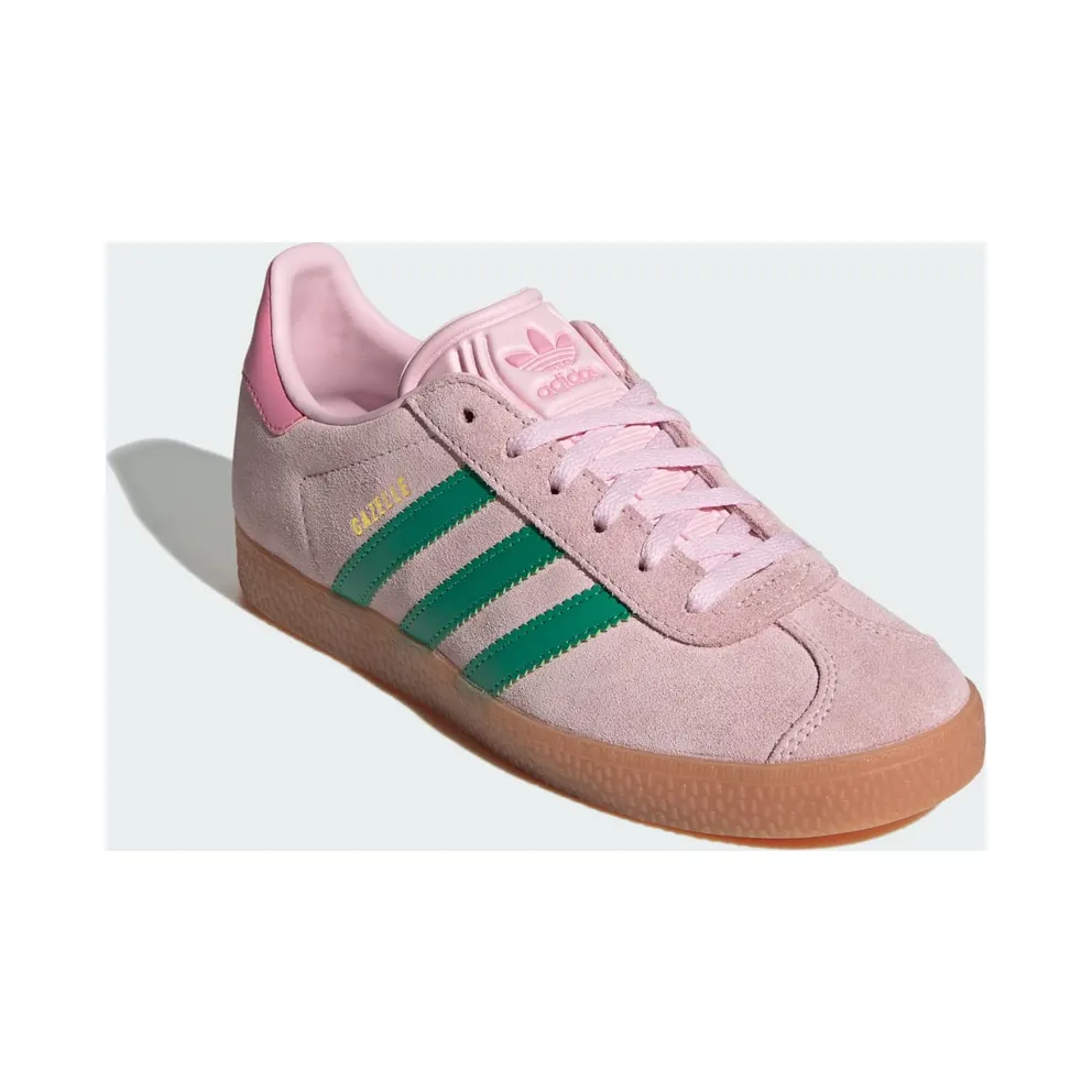 Adidas Gazelle Kids Clear Pink / Court Green / Bliss Pink (JP7128)