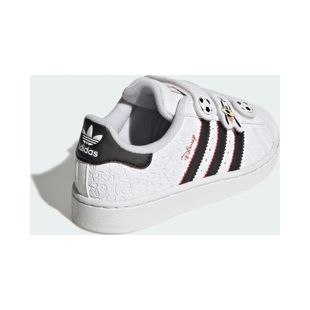 Adidas ADIDAS DISNEY SUPERSTAR II COMFORT CLOSURE Shoes Cloud White / Core Black / Red (IH4635)