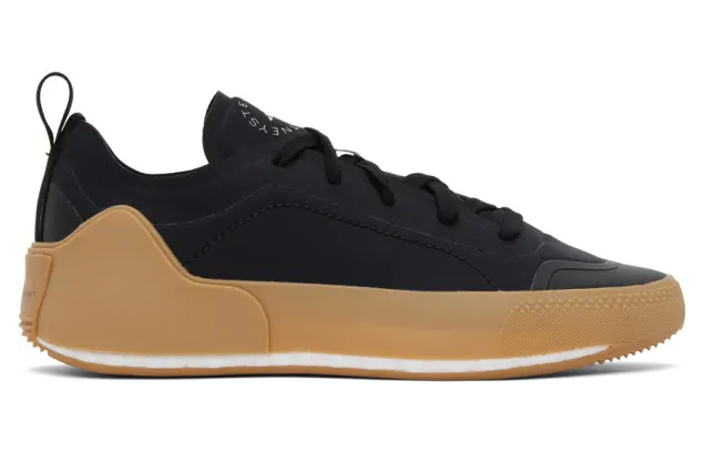 adidas by Stella McCartney Black Treino Low-Top Sneakers (FV6524)
