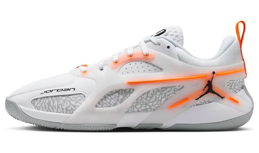 Jordan Heir Elephant Print “White / Total Orange / Wolf Grey / Black” (IO0409-108)