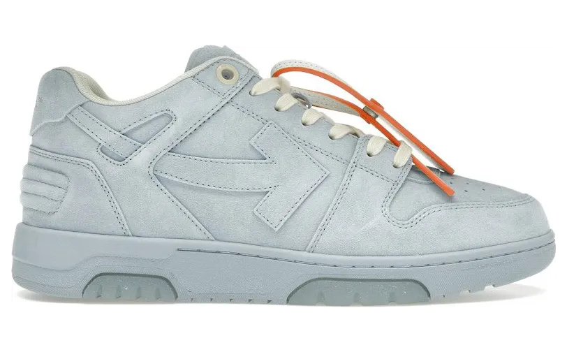 OFF-WHITE Out Of Office Suede Light Blue (OMIA189F23LEA0064040)