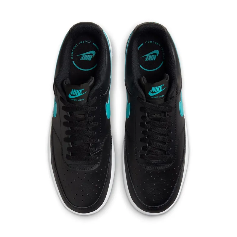 Nike Court Vision Low “Black / White / Dusty Cactus” (HF0103-001)