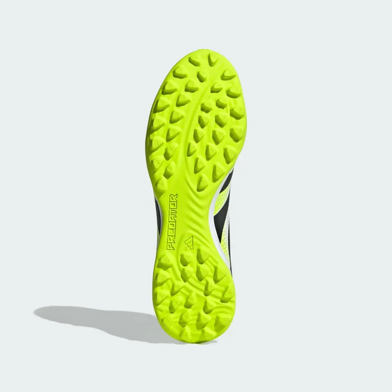 adidas Predator League Fold-Over Tongue TF Cloud White Core Black Lucid Lemon (JQ1072)