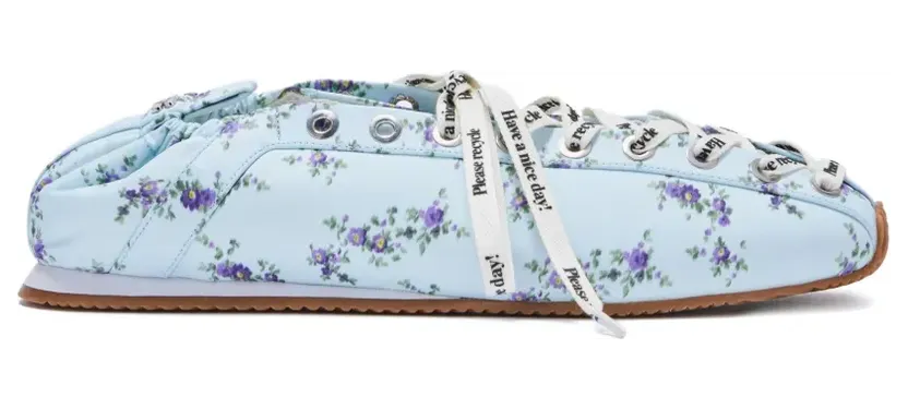 GANNI Sneakers met bloemenprint – Blauw (B1040028)