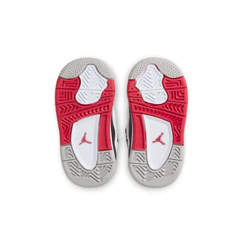 Jordan 4 Retro Fire Red 2020 (TD) White/Black-Tech Grey-Fire Red (BQ7670-160)