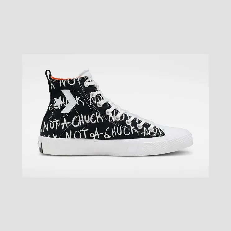 Converse Chuck 70 Hi ‘UNT1TL3D – Black’ Black/White/Bold Mandarin (166502C)