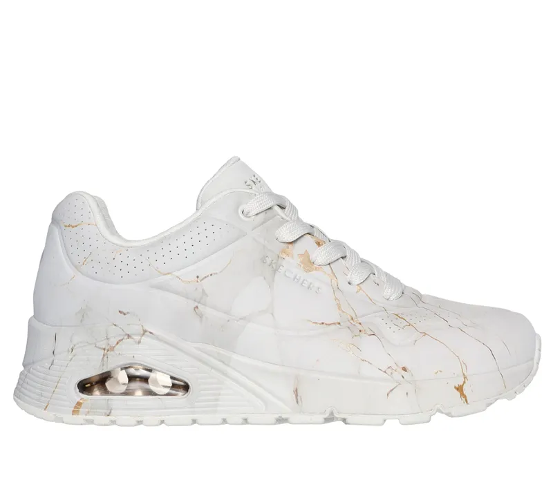 Skechers Uno – Marble Marvel – Off-White – “White” (155584 OFWT)