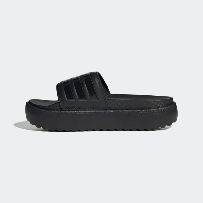 Adidas Adilette Platform Slides Core Black / Core Black / Core Black (HQ6179)