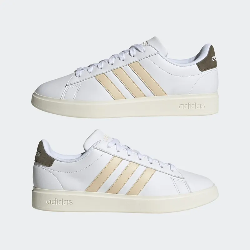 Adidas Grand Court Cloudfoam Lifestyle Court Comfort Cloud White / Sand Strata / Olive Strata (FZ6406)