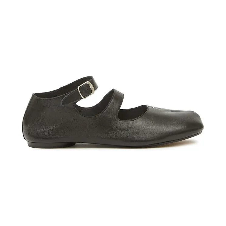 Maison Margiela Tabi Ballerina Double Strap Flats Black (S58WZ0109 PR869 T8013)