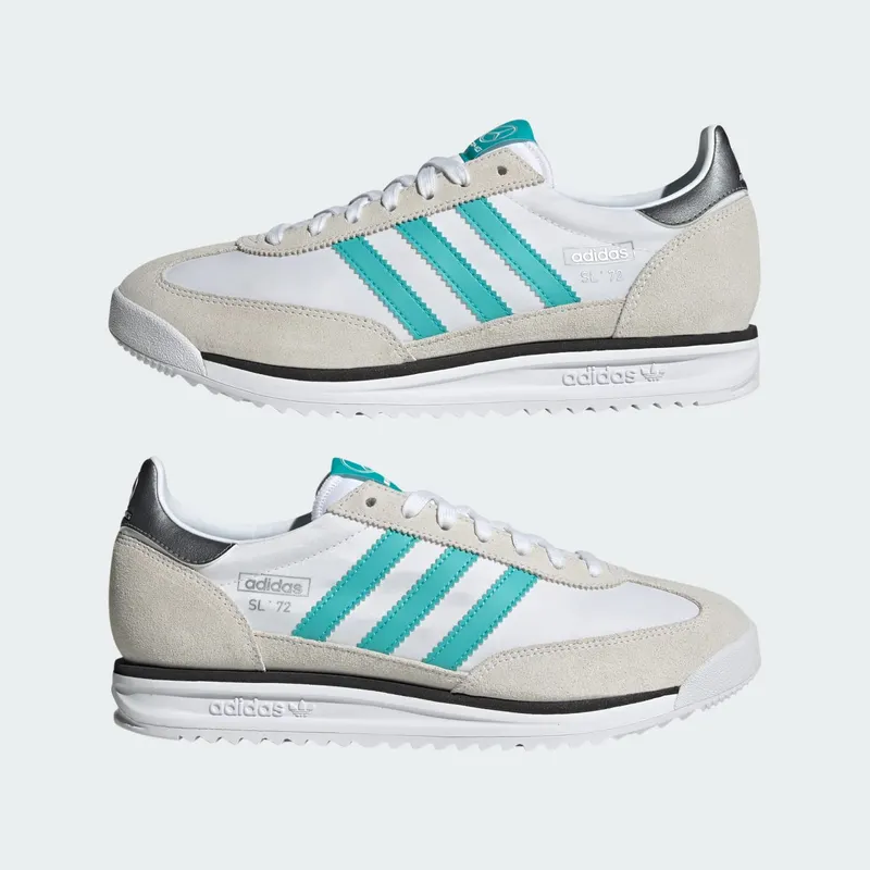 Adidas SL 72 RS MERCEDES Shoes Cloud White / Core Black / Silver Metallic (JQ1781)