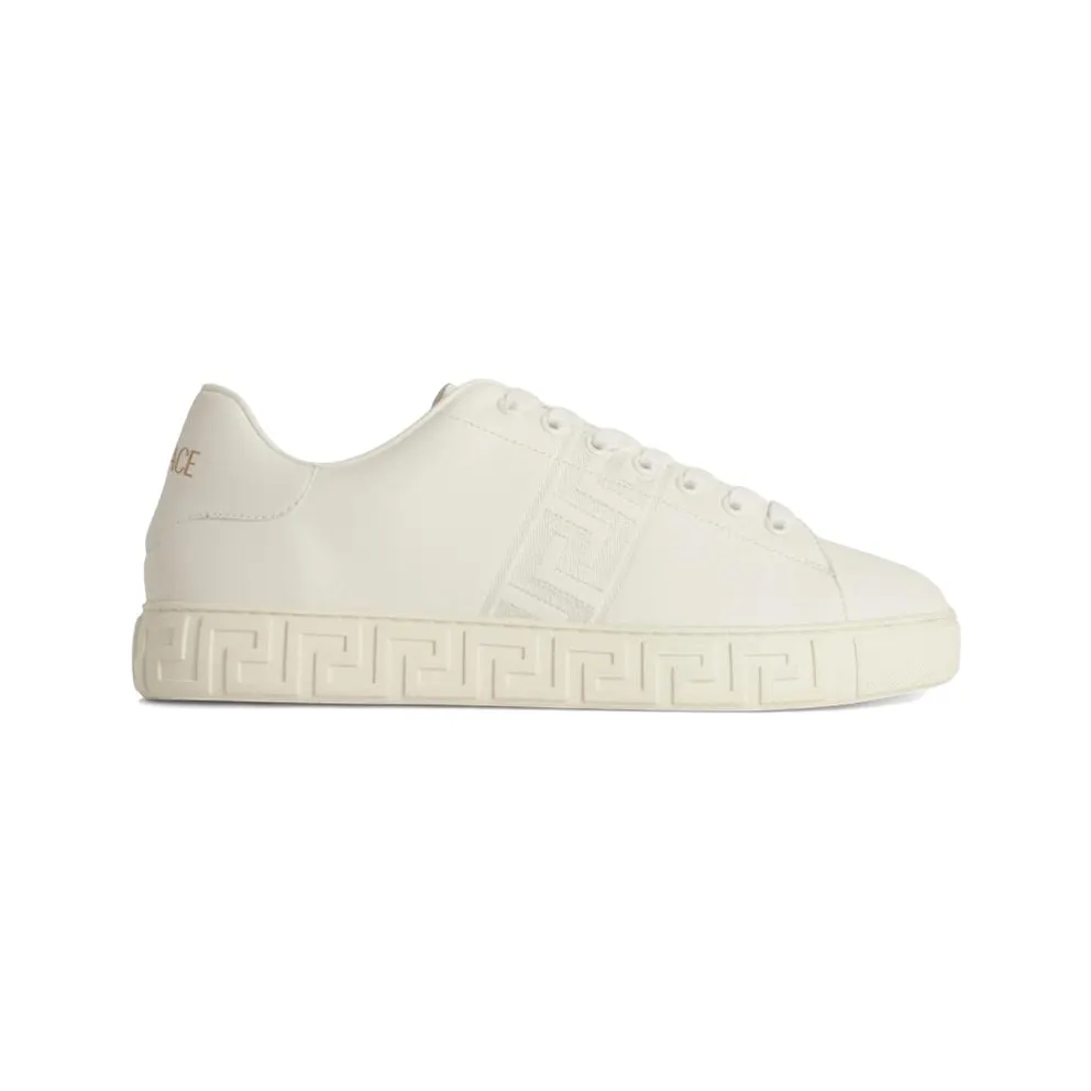 Versace Embroidered Greca White (1014460 1A00776 2W320)