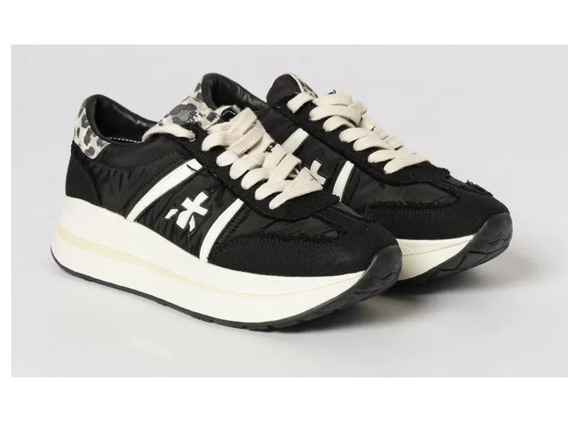 Premiata Bethcoin Suede and Mesh Sneakers Black (BETHCOIN8150)
