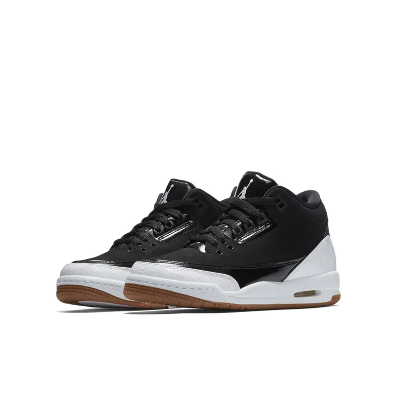 Jordan  3 Retro Black White Gum (GS) Black/White-Gum Medium Brown (441140-022)