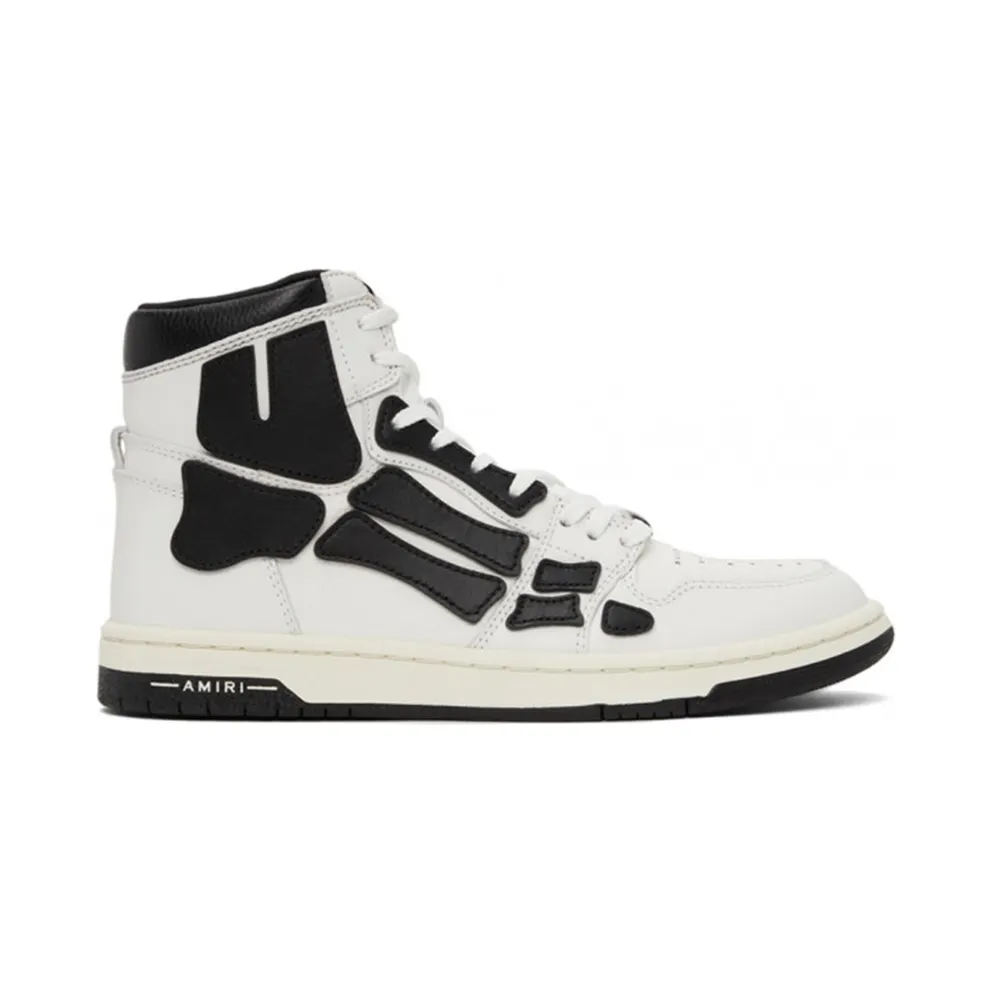 AMIRI Skel Top Hi White Black (MFS002 111)