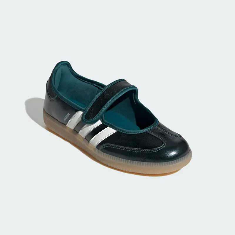 Adidas SAMBA JANE Shoes Rich Green / Off White / Gum (KK2501)