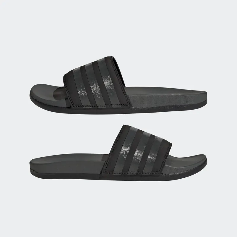 Adidas Adilette Comfort Slides Core Black / Grey Six / Core Black (GX4303)