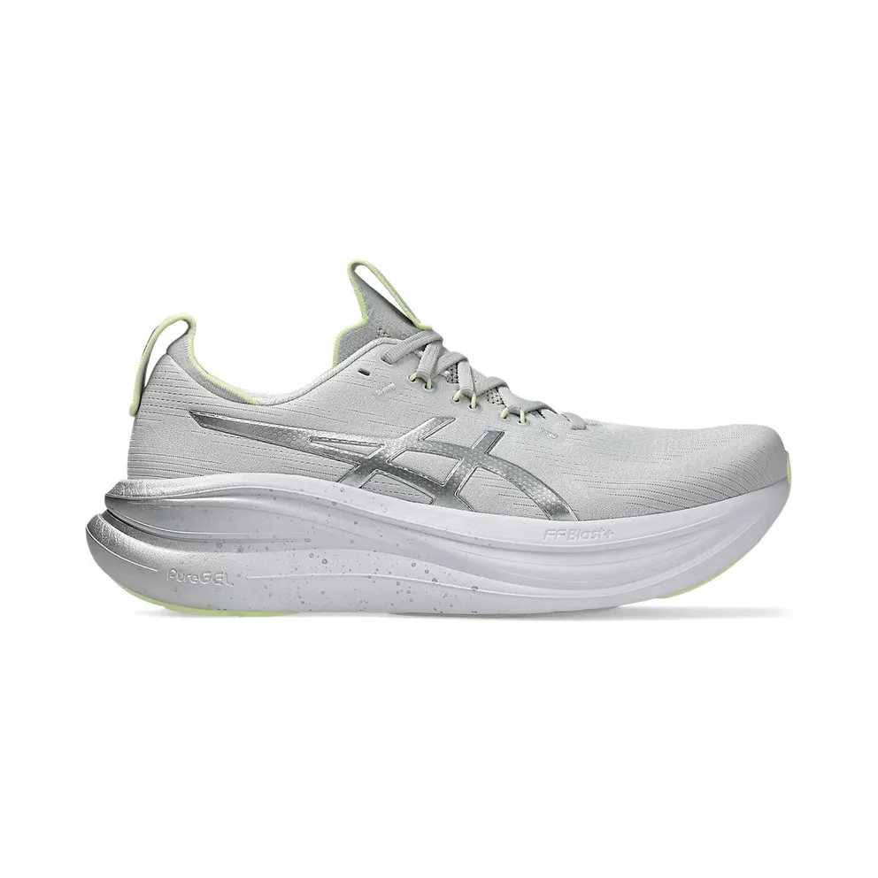 ASICS GEL-NIMBUS 28 PLATINUM “Platinum / Glow Green” (1011C310-020)