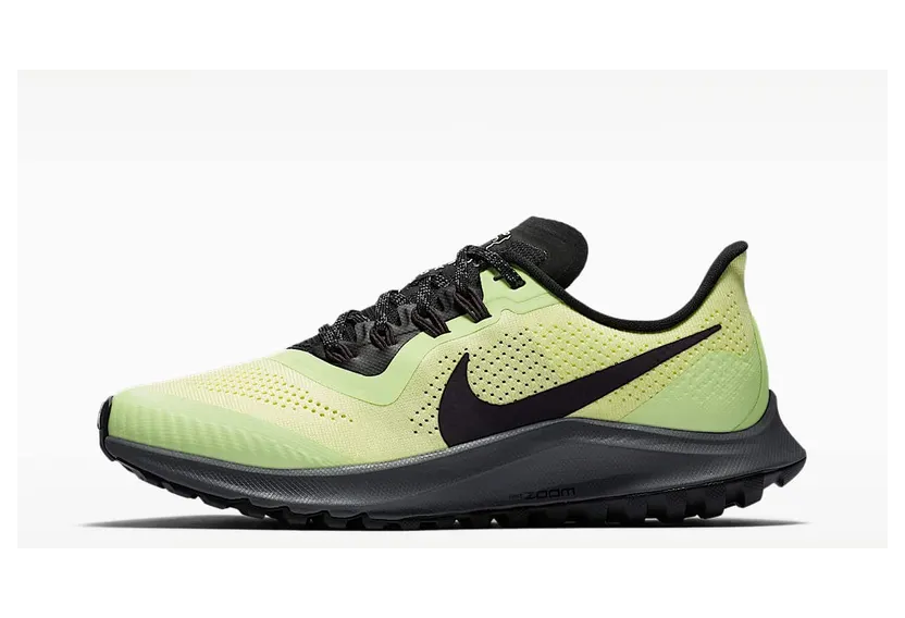 Nike Air Zoom Pegasus 36 Trail “Luminous Green / Black / Lab Green / Burgundy Ash” (AR5676-300)