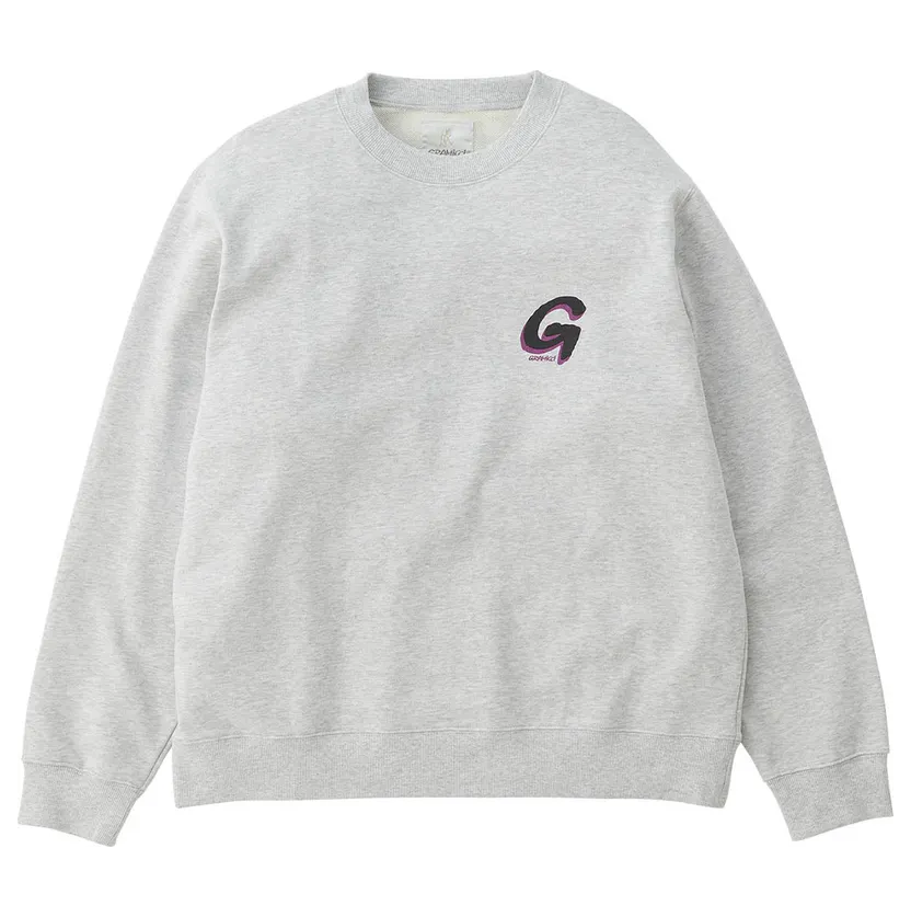 Gramicci – Big G-Logo Sweat – Sweatshirt-Crewneck (G2FU-J068-ash-heather)