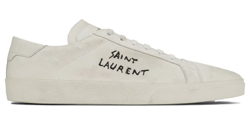 Saint Laurent Court Classic SL/06 White Worn