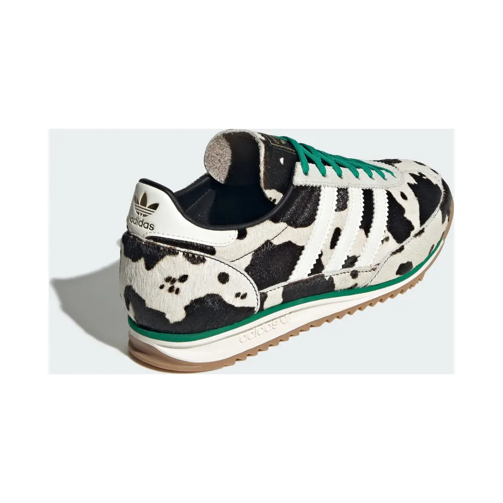 Adidas Sl72 OG Core Black / Off White / Court Green “Animal Print” (JR1639)