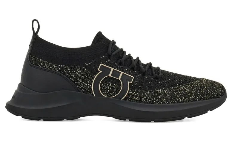 Ferragamo Gancini-detail Knit “Black” (029948 0784024 M NERO)