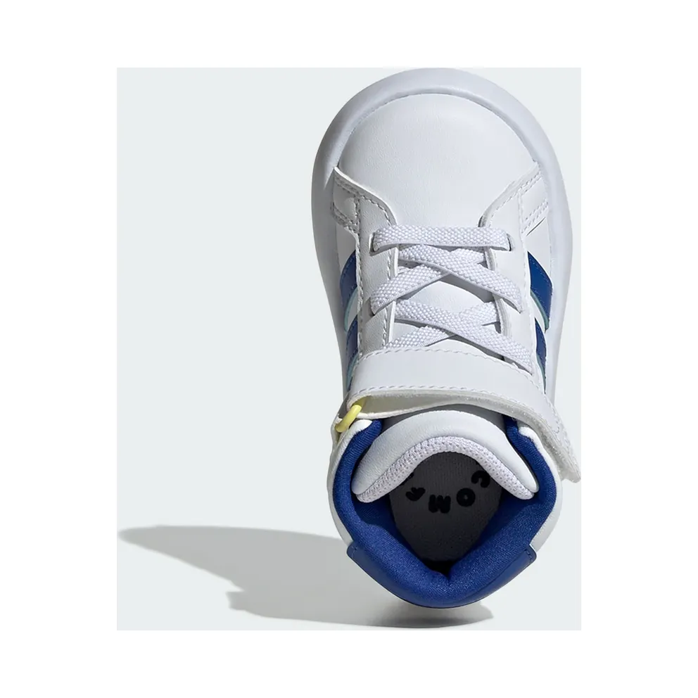 Adidas Grand Court Mid Kids Cloud White / Royal Blue / Ice Yellow (IE3865)