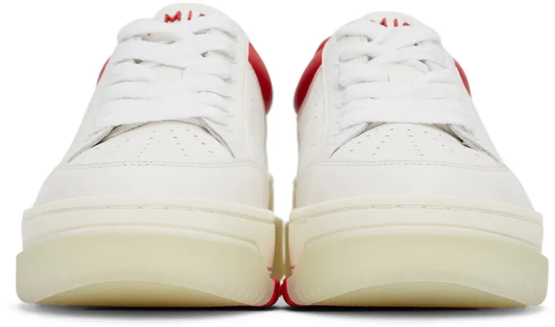AMIRI White & Red Stadium Low (PS22MFS007-124)