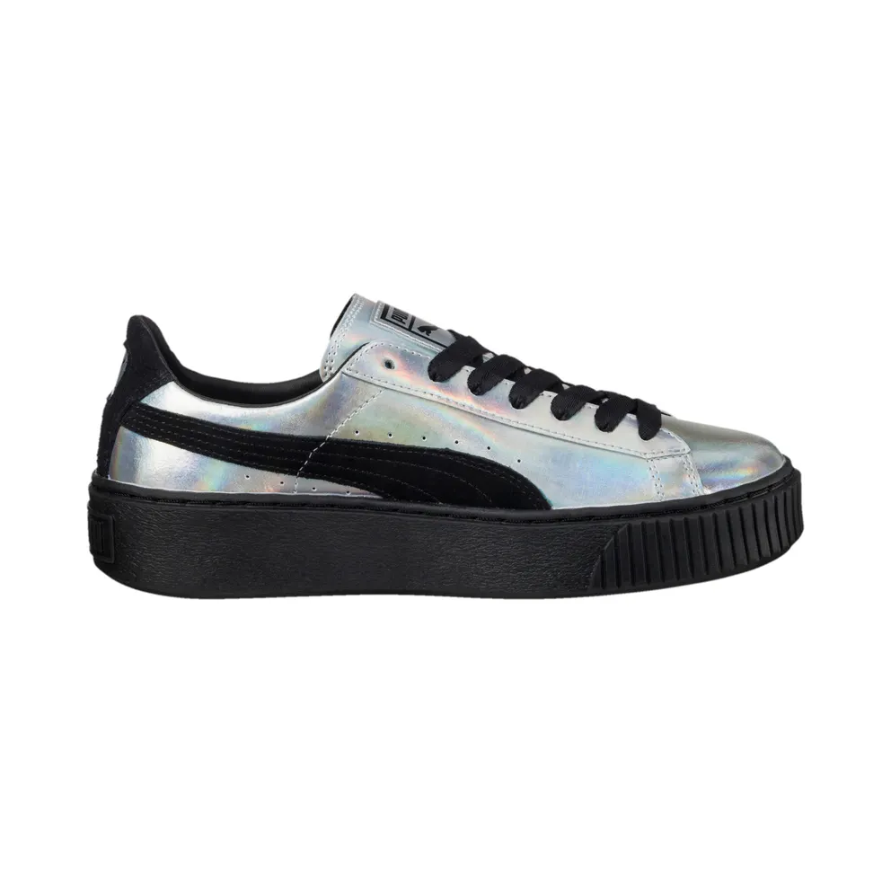 Puma Basket Platform Explosive Black (W) Puma Black (363627-01)