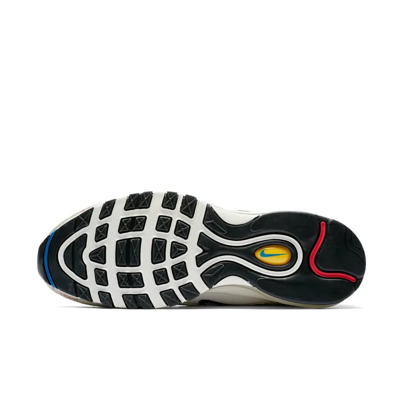 Nike Air Max 97 Paint Splatter Sail/Black-University Red (312834-102)