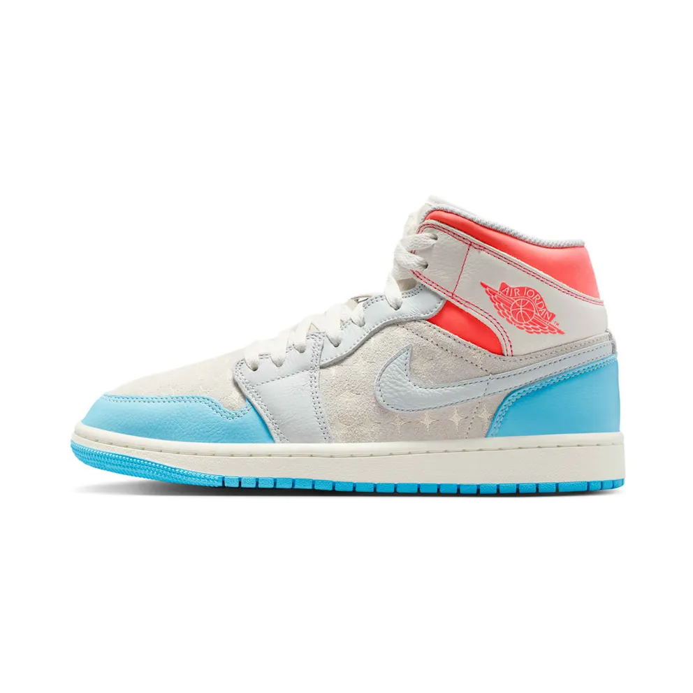 Air Jordan 1 Mid “White/Light Blue/Pink” (IM7420-133)