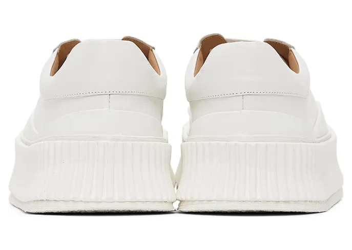 Jil Sander White Platform Sneakers (JS32108A_14021) (4)