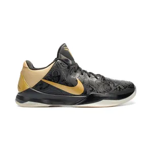 Nike Zoom Kobe 5 ‘Big Stage Away’ Black/Metallic Gold-White (386429-008)