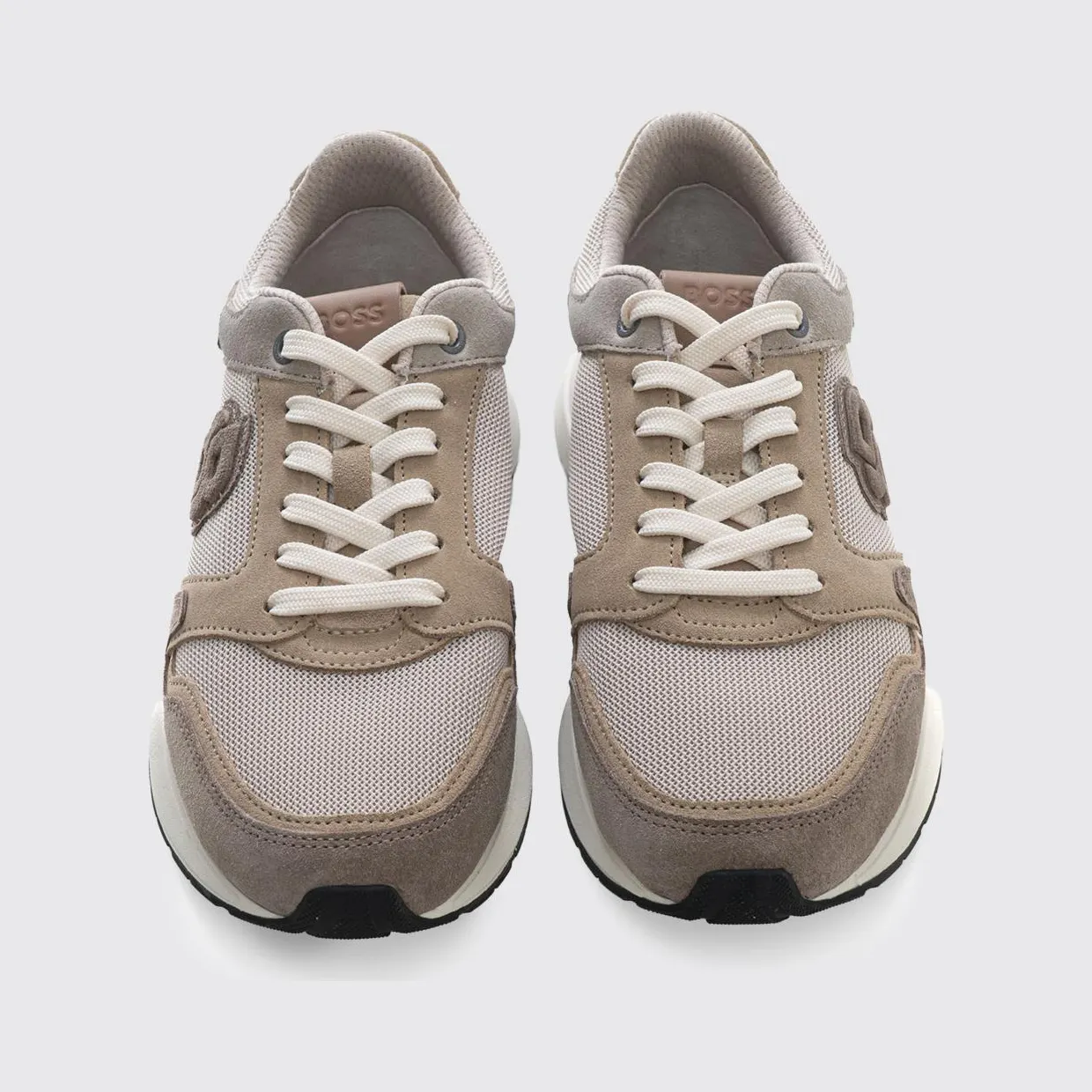 Boss Mesh and Suede Sneakers Beige (50554612280) (3)