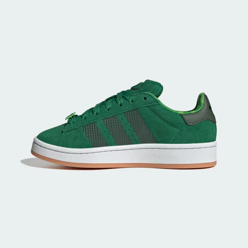 Adidas Campus 00s x Minecraft Kids Green / Core Black / Gum (JS3778)
