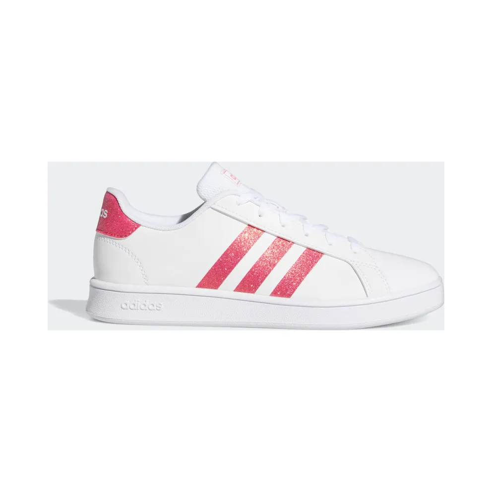 adidas Grand Court Schuh Cloud White / Real Pink / Cloud White (EG5136)