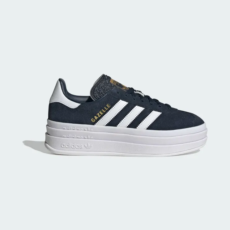 Adidas Gazelle Bold Kids Aurora Ink / Cloud White / Gold Metallic (JQ7405)