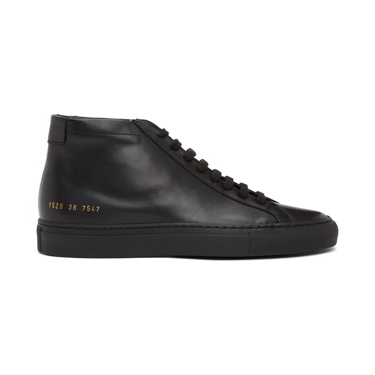 Common Projects Black Original Achilles Mid Sneakers (1529)