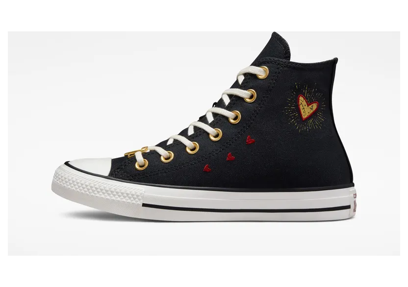 Converse Chuck Taylor All Star Hearts Black/White/back Alley Brick (A03932C)