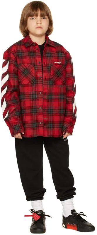 Off-White Kids Black Vulcanized (OBIA003S22LEA0011001)