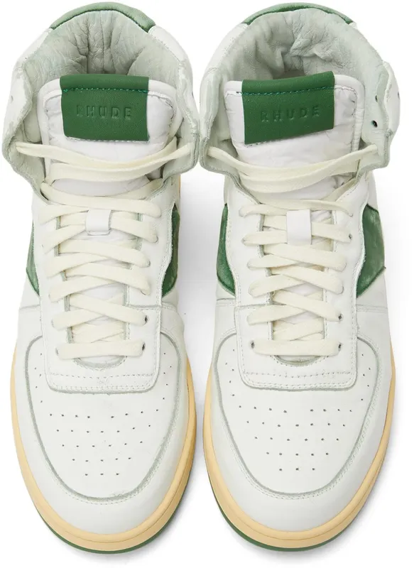 Rhude White & Green Rhecess Hi (RHFW21FO20040433)