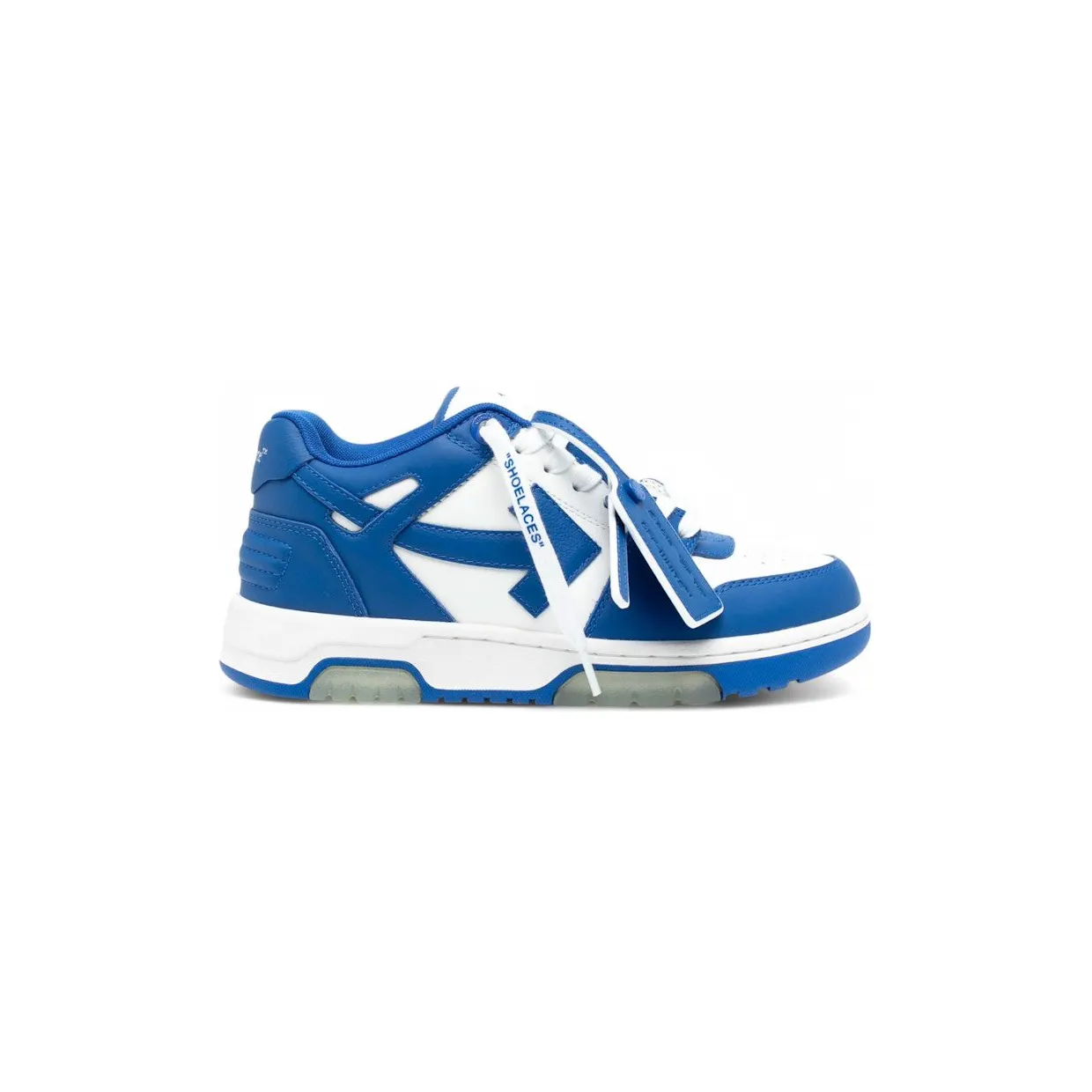 OFF-WHITE Out Of Office OOO Low Tops White Navy Blue (OWIA259S24LEA0030146)